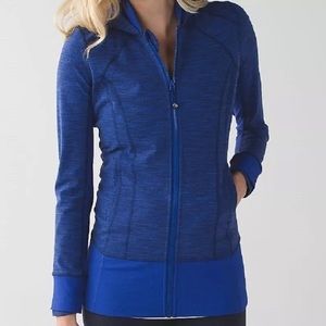 Blue Long Sleeve Lululemon Jacket with Hood